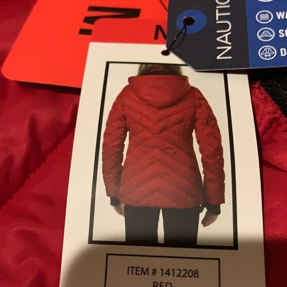 Nautica hooded water resistant coat. M. NWT - Picture 9 of 16